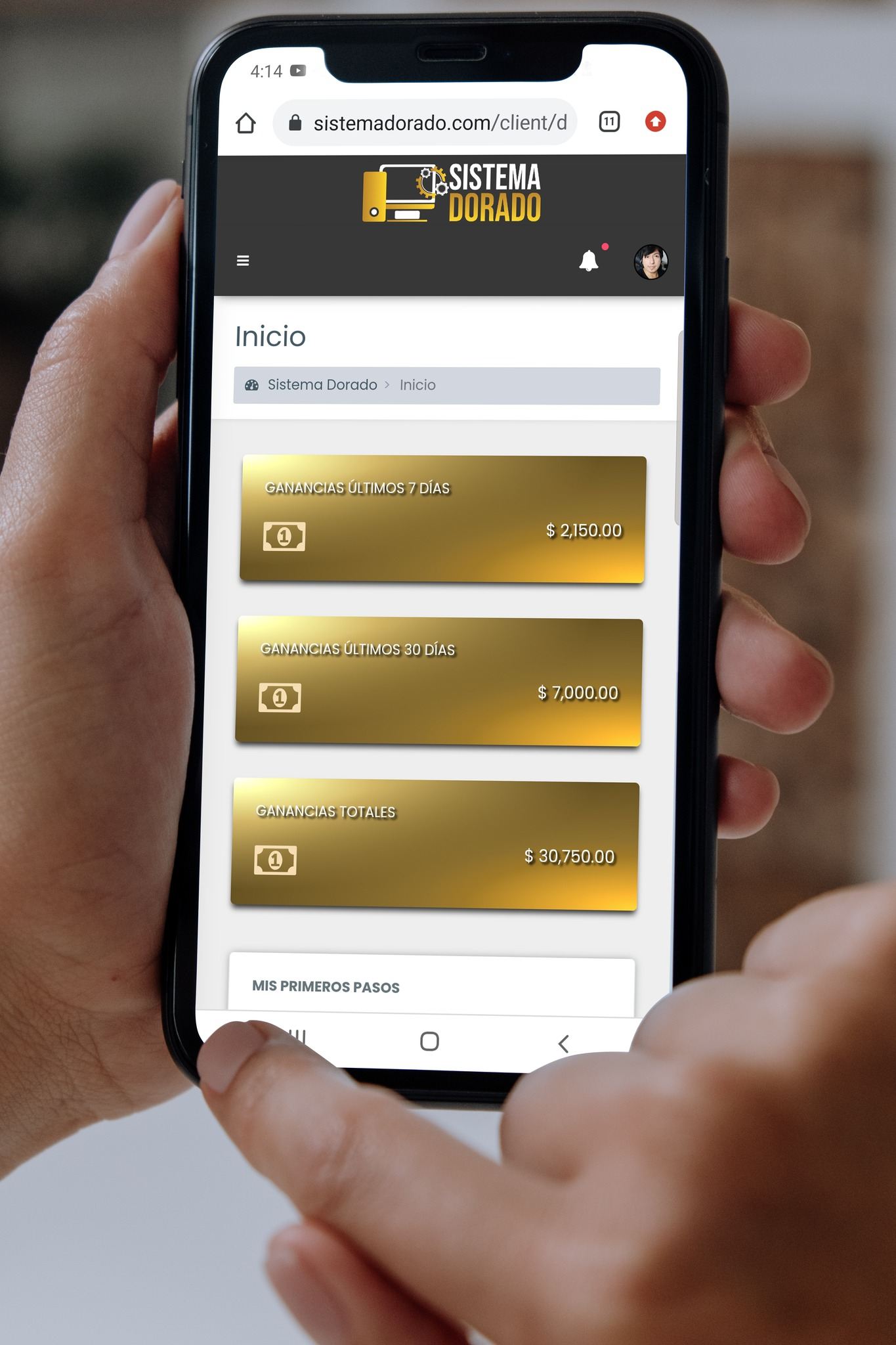Pago de comisiones Sistema Dorado de $100, $200 y más